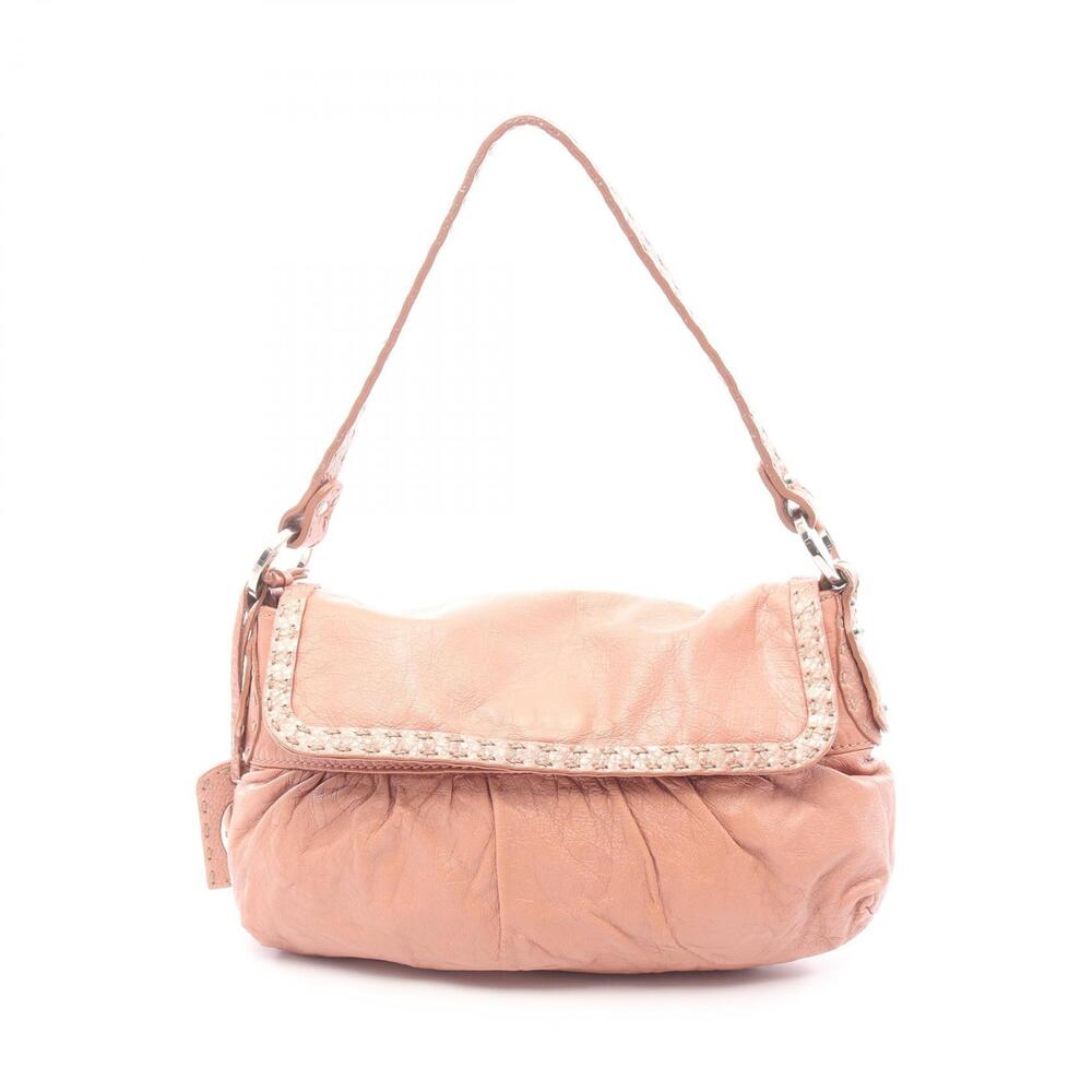 Fendi Selleria Handbag Leather Pink
